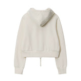 Women Hoodie Hooded Cardigan Sweater Women's Casual Short