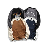 Unisex Hoodie College Style Loose round Neck Men's and Women's National Fashion Coat
