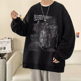 Men Hoodie round Neck Sweater for Men Autumn Boys