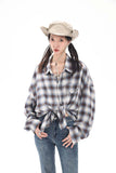 Unisex Jacket Autumn Plaid Loose Shirt