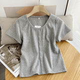 Women T-Shirt T-shirt Short Sleeve Women's Summer Short Half Sleeve Top