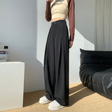 Palazzo Pants Wide-Leg Pants for Women Loose Drooping Mopping Casual Pants for Women Winter