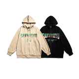 Unisex Jacket Fall Letter Pullover Embroidered Sweater Women's Clothing