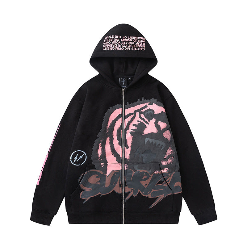 Travis Scott Hoodie Zip Hooded Cardigan