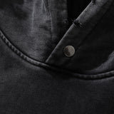 Men Hoodie Printed Washed Distressed Hooded Sweaters Menswear