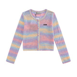 Women Sweater Sun Protection Sweater Girls Button Cardigan Casual Long Sleeve Top