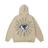 Men Hoodie Loose Casual Hooded Zipper Coat Autumn and Winter