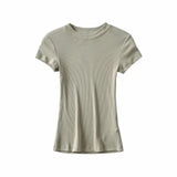 Women T-shirt Summer round Neck Short Sleeves T-shirt Women's T-shirt