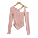 Women T-Shirt Autumn and Winter Women's Tight Long-Sleeved T-shirt