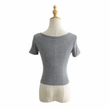 Women's T-Shirt Summer Round Neck Short sleeved T-shirt Top