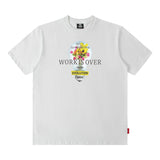Men T Shirt Retro Portrait Short Sleeve T-shirt Men and Women Loose