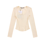 Women Long Sleeve T-Shirt Long Sleeve T-shirt Women's Spring and Autumn Leisure Cotton