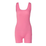 Women Jumpsuit Women's Spring Fashion U-Neck Jumpsuit