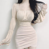 Women Long Sleeve Shirt Spring Short Waist-Controlled Top Women