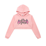 Women Hoodie Printed Hooded Short Sweater Women's Autumn Leisure Long Sleeve Hoodie