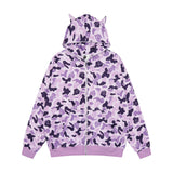 Men Hoodie Hip Hop Camouflage Hoodie Coat