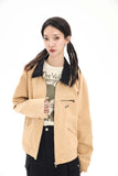 Unisex Jacket Fall Color-Blocking Zip Jacket Women's