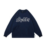 Unisex Hoodie Retro Crew Neck Sweater Men's and Women's Casual Top