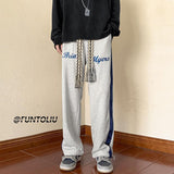 Men Sweatpants Fashion Brand Ins Summer Sports Straight Baggy Pants