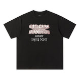Travis Scott T-Shirt Travis Scott 24ssTOUR EUROPE Crew Neck Short Sleeve