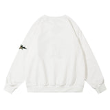 Men Hoodie Embroidered Letter Sweater Men's Loose Long Sleeve round Neck Autumn and Winter