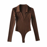Women T-Shirt V-neck Long-Sleeved T-shirt Bottoming Top