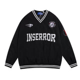 Unisex long-sleeved shirt men's v neck