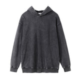 Men Hoodie Washed and Worn Hooded Sweater Men's Ins Loose Hoodie