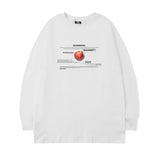 Men's Long Sleeve Shirt Letter Printed Long Sleeve T-shirt Men's Ins Hip Hop Loose All-Matching