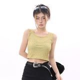 Women's Vest Printed Short Vest Women's Summer Sleeveless Top