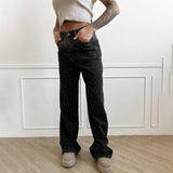 Women Jeans Straight Women's Cigarette Pants Spring and Autumn