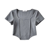 Women T-Shirt Slim-Fit Short-Sleeved T-shirt Women's Summer Top