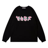 Men Hoodie Letter Printed Crew Neck Sweatshirt
