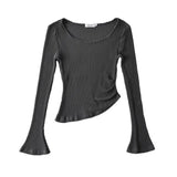 Women T-Shirt Autumn Pure Desire Style Long Sleeve Temperament Top