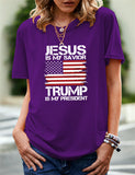 Women's Independence Day T Shirt Printed Short-Sleeved T-shirt