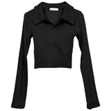 Women Long Sleeve Shirt V-neck Long Sleeve Top Bottoming Shirt Autumn
