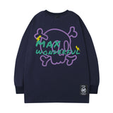 Men Long Sleeve Shirt Fashion Brand Personality Cartoon Printed Loose Long Sleeves T-shirt Men and Women Hip Hop