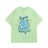 Men T Shirt Sweet Cool Love Puff Print Couple Short Sleeve T-shirt Men and Women