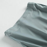 Women Skirt Spring and Summer Silky High Waist Skirt for Women