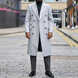 Men Jack Autumn and Winter Trench Coat Long Men's Jacket