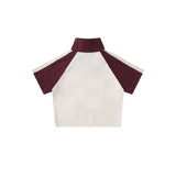 Women T-shirt Short-Sleeved T-shirt Women's Color Matching Printed Summer