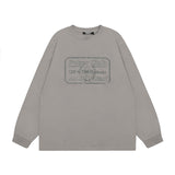 Men Long Sleeve Shirt out Door Mechanical Style Long Sleeve T-shirt Men's and Women's Retro Easy Matching Top Autumn