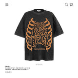 American vintage street T-shirt men's loose cotton