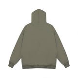 Men Hoodie Cap Turtleneck Sweater Men's Autumn and Winter Splash-Ink Letter Print Loose Pullover Oversize Top