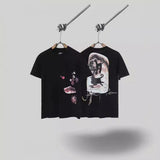 Mens T-shirts Travis Scott Cactus Jack x Utopia Hieroglyphics Short Sleeve T-Shirt