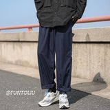 Men Sweatpants Casual Pants Men's Korean-Style Straight Long Pants Loose