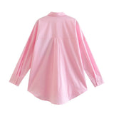 Women T-Shirt Shirt Women's Spring and Autumn Leisure Single-Breasted Shirt