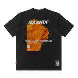 Men T Shirt Sunflower Oil Painting Printed Short-Sleeved T-shirt for Men and Women Couple