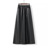 Women Skirt Women's Autumn and Winter Commuter Leather Skirt