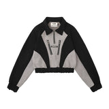 Women Hoodie Patchwork Sweater Women's Autumn Leisure Long-Sleeve Zipper
